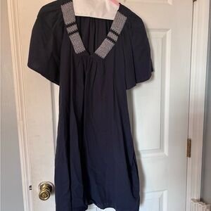 Wishlist Midnight Blue Dress with  Embroidery